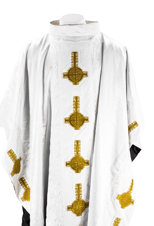 White Papa Chasuble