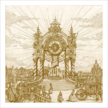 Monstrance Clock Art Print