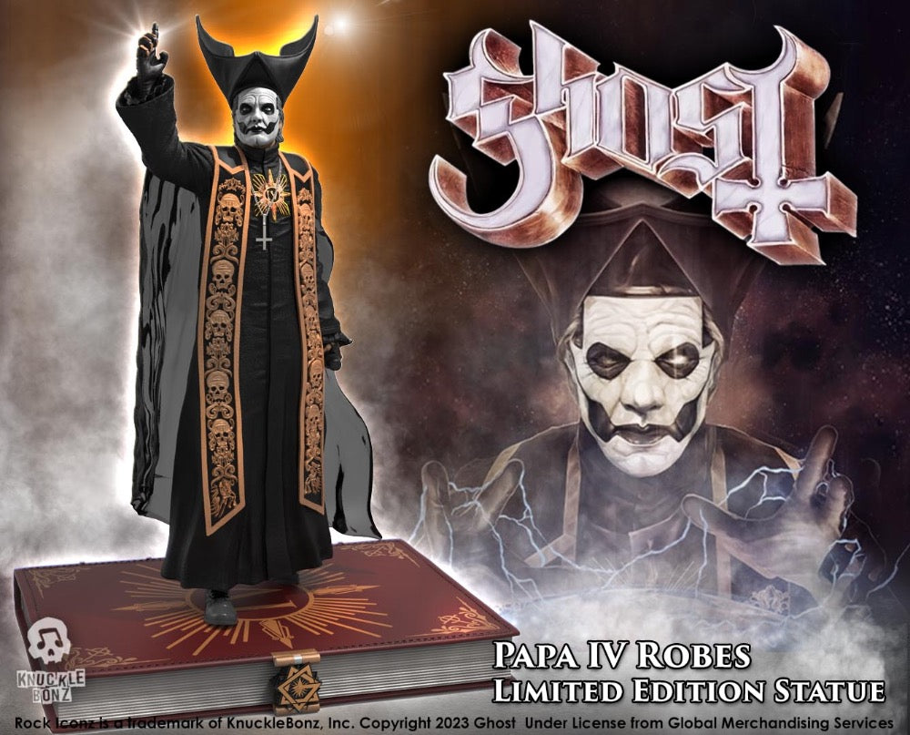 Papa IV in Black Robes Statue
