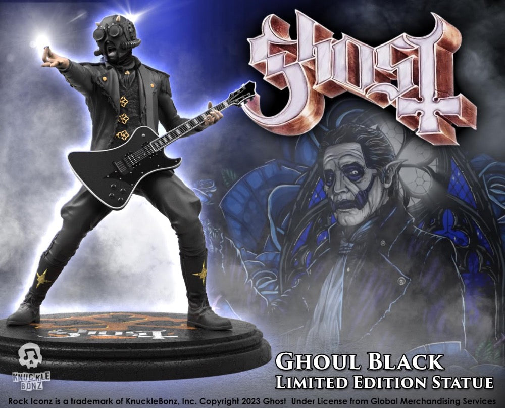 Ghoul with Black Guitar Statue