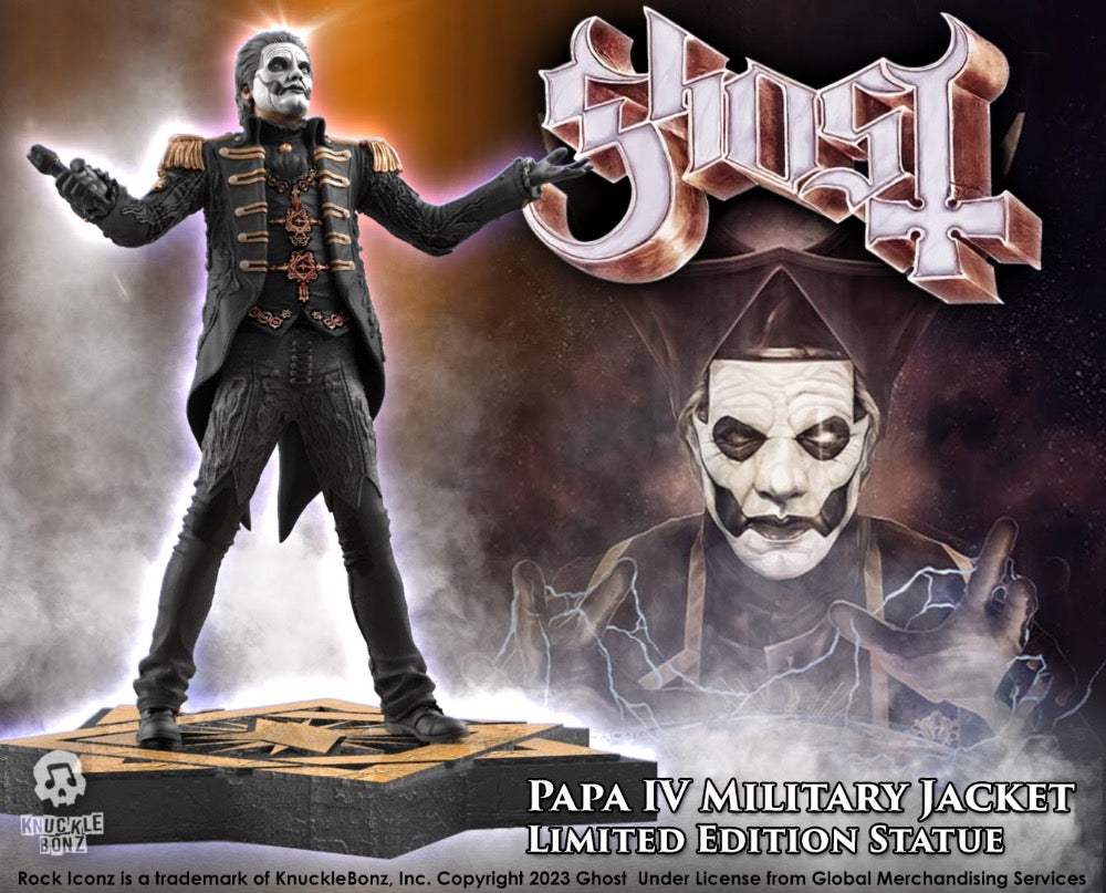 Papa IV in Military Jacket Statue